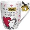 Sheepworld 59600 - Tazza in porcellana, con scritta Jemand hat Dich lieb, 30 cl