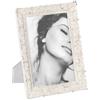 BigBuy Home Cornice portafoto bianca poliresina 16,5 x 2 x 22 cm