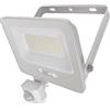 EMOS - Faretto LED in alluminio GLARO da 30 W con sensore - IP54 impermeabile per ambienti umidi ed esterni - super luminoso 3.000 lm, bianco neutro 4.000 K, durata 20.000 h - Cavo di collegamento in