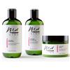 Md LINE Prodotti Per Capelli Ricci Kit Trattamento Professionale Anticrespo e Definizione - Shampoo + Maschera + Oil Non Oil, Ricci Perfetti Senza Solfati Siliconi e Parabeni, Set Curly Hair Products
