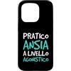 LUMOMIX Custodia per iPhone 15 Pro Cover Divertenti - Frasi Ansia - Scritte Simpatiche