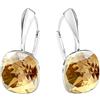 MŚ 1997 MENNICA ŚWIDNICKA Square 12 mm Stupendi orecchini con comoda chiusura realizzati in argento sterlina 925 regalo per la Festa della Mamma, compleanni, onomastici o anniversari (Golden Shadow)