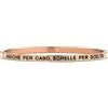 Beloved Bracciale da donna in acciaio Emozionale - frasi, pensieri, parole con charms - incisione su due lati - colore silver (MOD 21 Rose Gold)