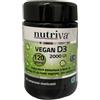 Nutriva Linea Vitamine Vegan D3 2000 UI Integratore 120 compresse masticabili