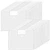 YIYAXIN 30Pcs Cartellina Portadocumenti A4 con Bottone Strappo & Tasca Etichetta, Cartelline Trasparenti Plastica Buste Trasparente Anelli 11 Fori, Porta Documenti Impermeabile per Casa, Archivio, Ufficio