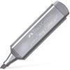Faber-Castell - 154661, Evidenziatore fluorescente Textliner 1546 metallizzato, Colore argento