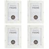 com-four® 4x Cornici in Legno 10 x 15 cm - Cornici Fotografiche Eleganti - Cornice per Ricordi, Foto e Progetti Fai da Te (4x - 10x15cm bianco antico)