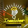 LMSIGNLY I Need A Beer Neon Poster per decorazione da parete Bar Luce Neon Dimmerabile Birra LED Neon Poster USB Luce Neon per Camera da Letto Casa Bar Negozio Cantina Ristorante Uomo Cave Decorazione