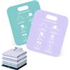 SANLIUBA Tavola Pieghevole per Camicie,Organizer Pieghevole a 2 Pezzi per Camicie e Magliette, Resistente, per Adulti e Bambini (30,5 x 25,3 x 0.1 Cm)