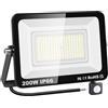 YOJZMA 200W Sensore di movimento Luce esterna, 20000LM LED Flood Lights per esterni 6000K Daylight White IP66 Luci di sicurezza impermeabili per giardino, garage, cortile, campo sportivo, patio