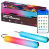 WiZ Barre luminose sfumate - RGBIC visualizza più colori contemporaneamente - Posizionamento versatile - Facile installazione, connessione Wi-Fi - Controllo con app/voce, funziona con Google