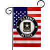 US MILITARY United State Army Retired Garden Flag - Armed Forces Rangers American Military Veteran Retire - House Decoration Banner Small Yard Gift Double-Sided Made In USA 13 X 18.5