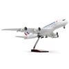 QIYUMOKE 1/160 Airbus A380 France grande aeroplano diecast kit con stand | Sky Jumbo Display da collezione modello di aereo per l'aviazione regalo appassionato (46 cm)