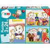 Schmidt Spiele Bobo 56414 - Puzzle per Bambini, 3 x 24 Pezzi, Multicolore