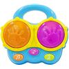 WEofferwhatYOUwant Bongo Tamburo Musicale Bambini - Giocattolo Educativo 6+ Mesi con Luci LED, Suoni Animali e Canzoni Infanzia Portatile, Sicuro, con Proiettore Ninna Nanna e Batterie Incluse