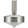 LOQATIDIS Mini trottola in metallo, Kill Time riduce lo stress Giocattoli ADHD, equilibrio perfetto, lavorazione CNC di precisione da un solido blocco di acciaio inossidabile 304 (Argento Stile 2)