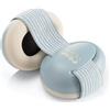 Reer SilentGuard Baby - Paraorecchie per bambini, testato in Germania, morbido e leggero per la testa sensibile del bambino, in crescita, blu