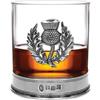 English Pewter Company Sheffield, Englan English Pewter Company Bicchiere in vetro di whisky con cardo scozzese e base in peltro [SG705]