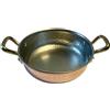 PARDINI - Tegamino in rame stagnato da 14 cm altezza 4 cm. Con 2 maniglie. Linea professionale.