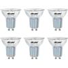 DiCUNO Lampadine LED GU10 5W, Equivalenti a 50W Alogene, Bianco freddo 5000K, 600 Lumen, GU10 LED 230V, faretto MR16 senza sfarfallio, Fascio 40°, Lampada Riflettore Non dimmerabile, Vetro, 6 Pezzi