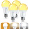 Lamptobe 9W Lampadina LED E27,Equivalente a 60W,Temperature Di Colore Selezionabili 2700K/4000K/6000K Lampadine,Non Dimmerabili,800 Lumens,Perfette Per Lampade E Illuminazione Domestica,4 pezzis