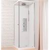Busco Box Idromassaggio Brighton 75x75 - Altezza Piatto Doccia : H15 - Cromoterapia : Con Cromoterapia - Radio : Con Radio