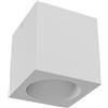 Applique da soffitto 7W Quadrata UGR19 - Bianca o nera