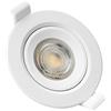 Portafaretto GU10 SLIM Bianco Foro Ø75MM Orientabile