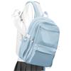 WEPOET Zaino Scuola Media Ragazza, Zaino Capiente Multitasche Impermeabile Uomo, Zaino per Scuola Superiore Ragazzo Leggero, Zaini Università Donna Casual(Blu)