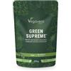 Vegavero Green Supreme Polvere Vegana | Superfood, Fibre e Fermenti Lattici | Con Moringa, Spirulina, Clorella, Erba d'Orzo, Ashwagandha, Rodiola, Bromelina, Rhodiola | 270g | 1 Mese | Senza Additivi | No OGM