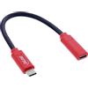 Inline 31654 - Cavo adattatore USB da USB-C a presa USB-C da 0,2 m, ricarica sicura senza trasferimento dati, protezione flessibile, fino a 240 W PD