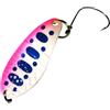 SEABUZZ Mini esca per pesce persico e trota Spoon Solo 2,7 g, 3,2 mm, esca per trote e pesce persico, con gancio da pesca, freccia per trote e pesci predatori, esca per sport e pesca artificiale,