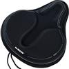 DAWAY C6M Fodera per sella da bicicletta in schiuma memory imbottita - Fodera per sella extra morbida e larga per cyclette, MTB, comoda per donne, uomini e anziani, 30 x 27 cm