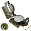 Cryluxial Bussola militare con mirata - Bussola di Orientamento Robusta e impermeabile, marcature fluorescenti, smorzamento rapido dell'ago, lettura di azimut precisa per Trek, Sopravvivenza e mappatura
