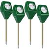 GBKDQQ 4 misuratori di umidità per piante, misuratore di umidità del terreno, senza batterie, igrometro per giardino e agricoltura, tester per terreno, indicatore di irrigazione
