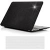 AUSMIX Custodia compatibile con MacBook Pro 13 pollici 2024 2023 2022 2021-2016 M2 M1 A2338 A2289 A2251 A2159 A1989 A1706 A1708 con/senza Touch Bar, custodia rigida in pelle premium Nero lucido