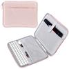MoKo Custodia per Tablet da 13 Pollice, Custodia Morbida con Multitasche per 13 iPad Pro M4 2024, 13 iPad Air M2 2024, iPad Pro 12.9 M2 2022/2021/2020/2018,Surface Laptop Go 12.4,Rosa