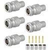 Vecys 5PCS N Femmina Connettori 50 ohm N Femmina Crimpare RF Coassiale Connettore N Adattatore Jack per VLMR400 Belden 9913 RG8 RF Coassiale Cavo