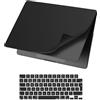 MOSISO Custodia Compatibile con MacBook Pro 16 Pollici Cover 2025 2024 2023-2021 M4 M3 M2 M1 A3403 A3186 A2991 A2780 A2485,PP Opaco Antigraffio Anti-Impronta Morbido Case&Copritastiera,Nero
