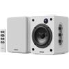 Majority D50X altoparlanti | casse attive amplificate coppia 2.0 da 60W per PC | Hi-Fi con HDMI ARC e AUX | casse acustiche da scaffale Bluetooth 5.3 | Monitor Studio in fibra di carbonio (Bianco)