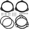 Aerzetix - Kit di 2 adattatori per altoparlanti Ø165mm in plastica ABS | compatibile con Fiat 500 (312) Panda III, Ducato/Iveco Daily, Opel Corsa C/D/E, Astra F/G/H, Zafira A, Citroën Jumper/Relay