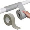 Wuzdy Isolamento Per Tubi Per Esterni, Isolamento Autoadesivo Per Tubi Dell'Acqua, Water Pipe Insulation Wrap, Isolamento Dei Tubi, Per La Protezione Dal Gelo In Inverno ( 8 x 200 Cm )