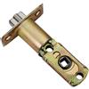 HYMAIPROSPERITY 60mm/70mm Metallo Lucido Tubolare Fermo Porta Arrotondato Strike Contract Standard Tubolare Fermo Resistente all'usura Mortasa Latch per Molla Leva Maniglie Delle Porte