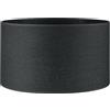 home sweet home collection Home Sweet Home Paralume in tessuto - D.40 x H.22 cm - Effetto lino - Grigio scuro - E27 - per piantana & lampadario