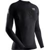 X-BIONIC Invent 4.0 Running Shirt Long Sleeves Maglia da Corsa Maniche Lunghe Donna Training Fitness, Donna, Black/Charcoal, XL