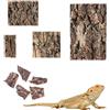 Qurxuanwe 9Pcs Corteccia di Sughero per Rettili, Piastra Sfondo Sughero Terrario Naturale, Decorazione Parete Posteriore Serbatoio, Accessori Tappetino Rettile per Tartaruga, Lucertola, Geco, Barbuto,Camaleonte