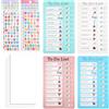 Rairsky 4 Pezzi Lavagne per Liste di Cose da Fare, 20x12cm Lavagne Checklist Chores Chart To Do List Memo Chore Chart con 10 Fogli Bianchi, for Home Viaggi Programma Educativo Promemori