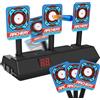 Niumowang Bersaglio Elettrico per Nerf con 3 Obiettivi, Auto Reset Dischi di Tiro, Giocattoli per Bambini, Giochi e Regali di Compleanno