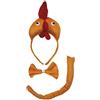 Petitebelle 3D Headband Bowtie Tail Unisex Children 3pc Costume (3D Hen Chicken)