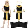 DiULi Costume Egiziana Bambini, Costume Cleopatra Ragazza con Accessori, Costume Carnevale Bambina, per Halloween, Carnevale e Feste in Maschera(130)